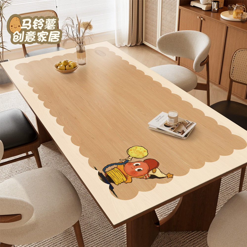 星星人桌垫家用餐桌垫防油防水免洗桌布客厅茶几桌面保护垫可定制,居家布艺,桌布,淘宝优惠券,粉丝福利购,淘宝优惠卷