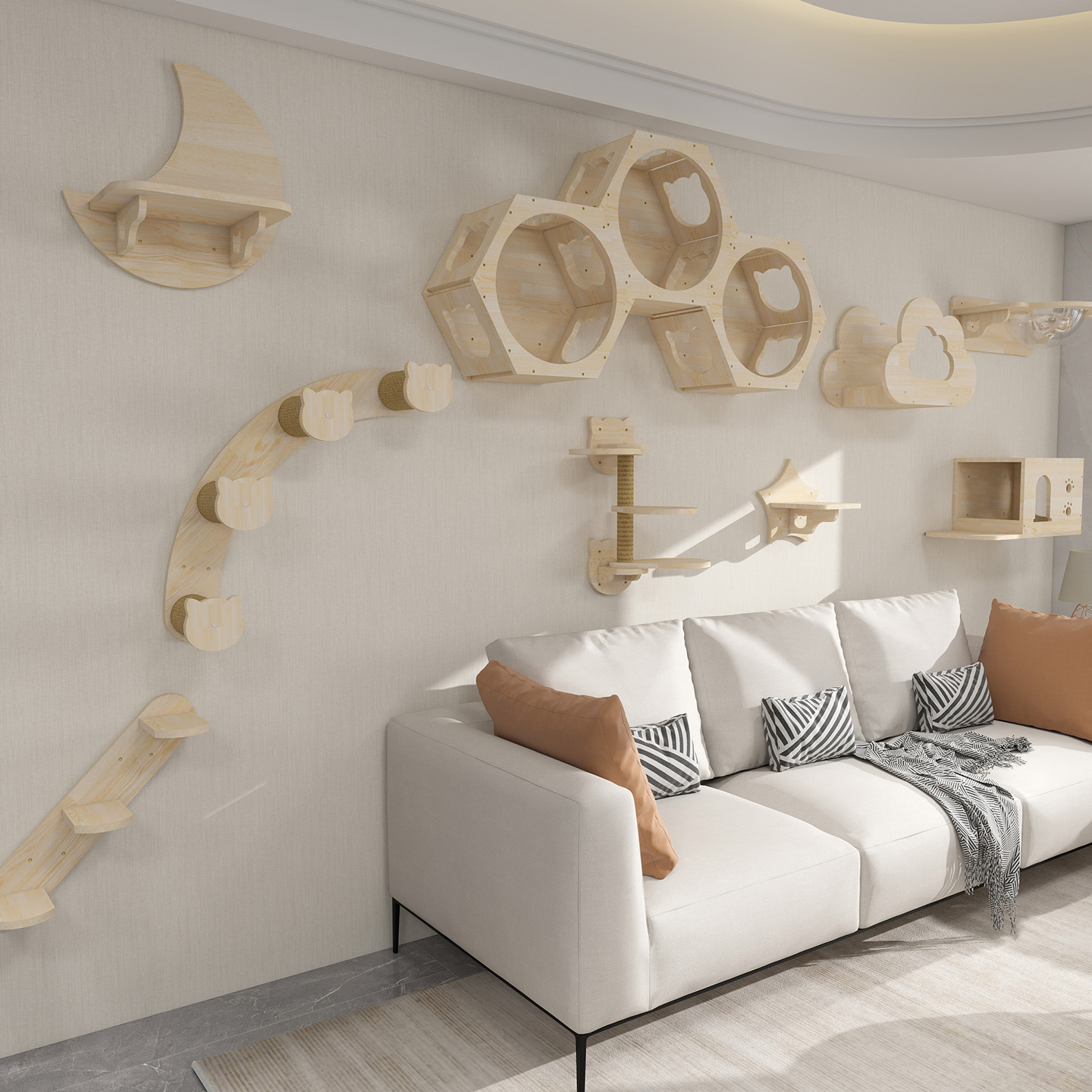 家肥猫壁挂猫爬架免费设计效果图