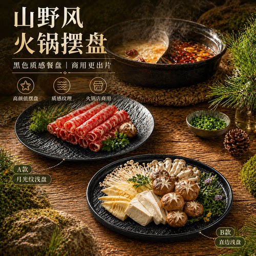 密胺西餐牛排餐盘烤肉火锅菜盘