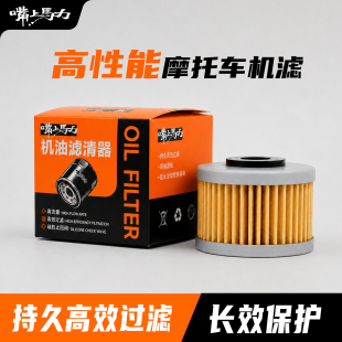 嘴上马力内置机滤ZS摩托车机滤呆子
