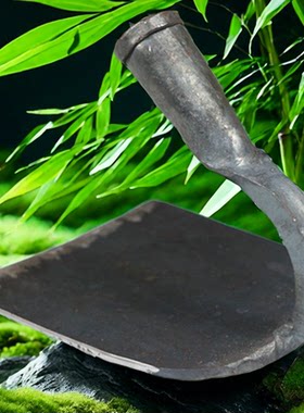 手工锻打锄头老式锄头锋利不卷刃锄地除草省力弹簧钢淬火好钢材厚