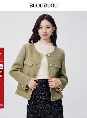 BuouBuou绵羊毛双面呢大衣外套