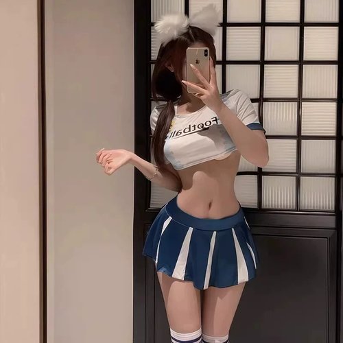 性感纯欲风世界杯情趣阿根廷睡衣短裙套装诱惑制服qqny巴萨女球衣