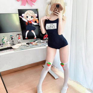 日系日本学生少女死连体泳衣可爱性感纯欲紧身库水泳装软萌二次元