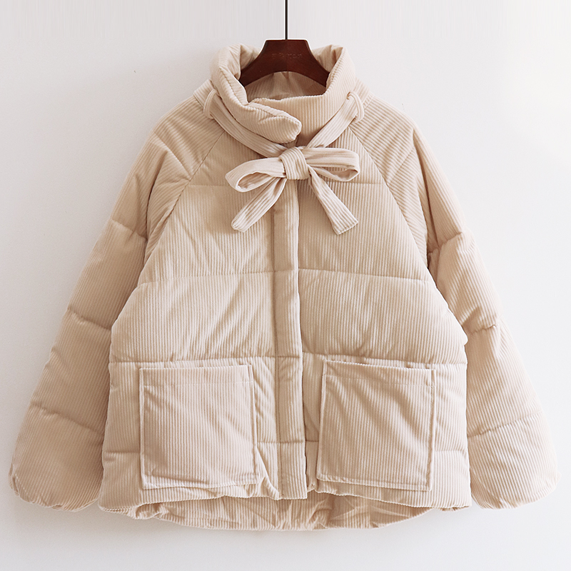 【赠运费险】加厚灯芯绒棉服女