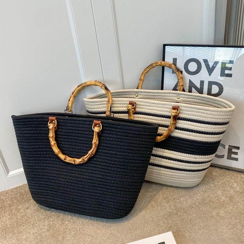 大容量毛线编织手提包包女包2025新款春夏时尚菜篮子包草编托特包,箱包皮具/热销女包/男包,托特包,淘宝优惠券,粉丝福利购,淘宝优惠卷