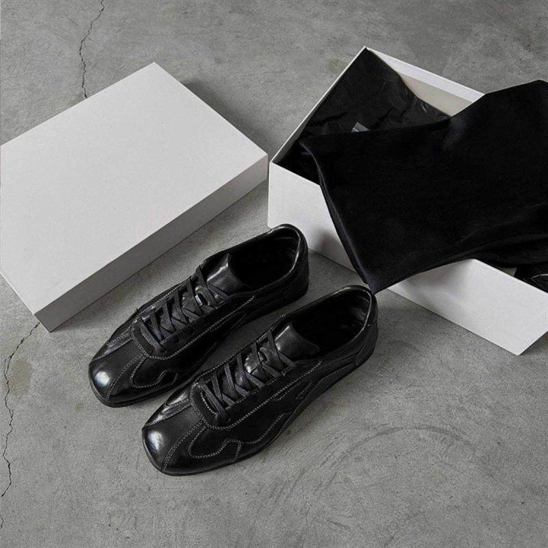 通勤休闲鞋黑色德训鞋男女潮款平底极简训练鞋复古百搭经典小皮鞋,流行男鞋,单鞋,淘宝优惠券,粉丝福利购,淘宝优惠卷