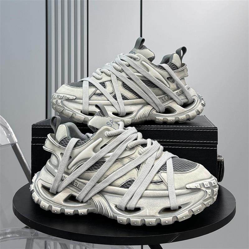 男鞋2025新款超火老爹鞋夏季透气网面运动鞋小众厚底内增高休闲鞋,流行男鞋,老爹鞋,淘宝优惠券,粉丝福利购,淘宝优惠卷