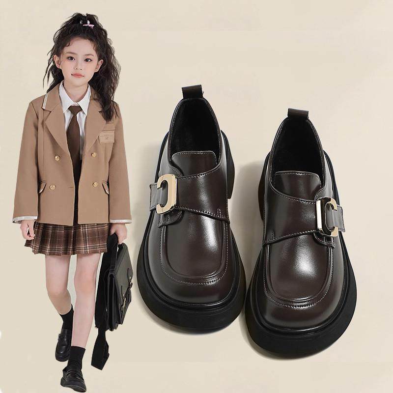 女童鞋乐福鞋2025新款春季英伦风时尚百搭金属扣小皮鞋圆头软皮鞋,童鞋/婴儿鞋/亲子鞋,演出小黑鞋,淘宝优惠券,粉丝福利购,淘宝优惠卷