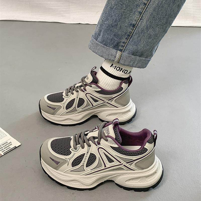 超火老爹鞋女2025年秋季新款爆款网面厚底增高减震透气休闲运动鞋,女鞋,时尚休闲鞋,淘宝优惠券,粉丝福利购,淘宝优惠卷