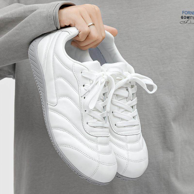 赛车鞋男鞋子秋季新款百搭高级感薄底菱格韩版白色德训鞋休闲板鞋,流行男鞋,德训鞋,淘宝优惠券,粉丝福利购,淘宝优惠卷