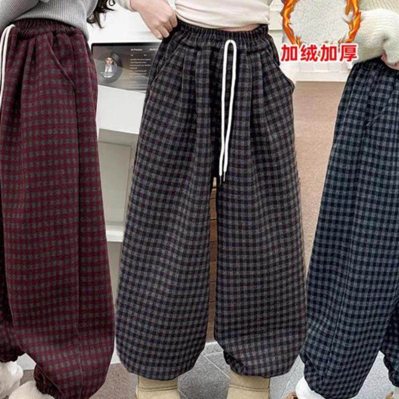 女童裤子春秋装2025新款儿童一体绒卫裤冬季运动裤休闲束脚裤,童装/婴儿装/亲子装,裤子,淘宝优惠券,粉丝福利购,淘宝优惠卷