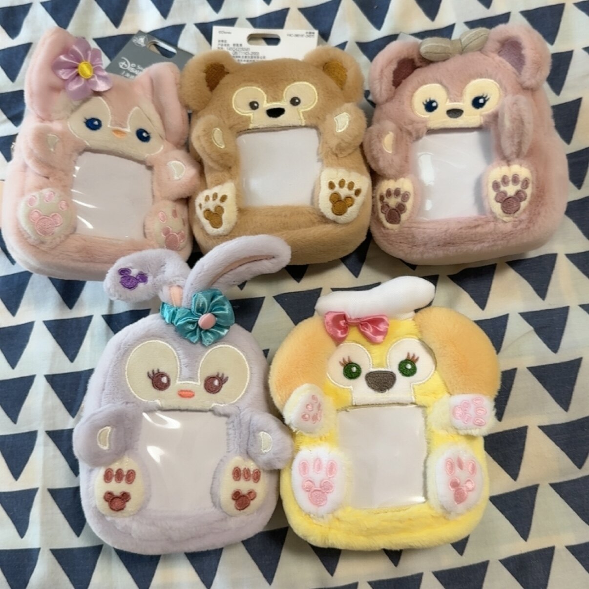 特价上海迪士尼代购 玲娜贝儿雪莉玫饼饼露露卡通毛绒透明零钱包