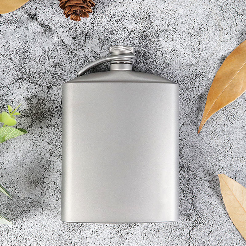 户外纯钛酒壶钛合金金属酒壶瓶ml旅行随身便携轻量高档钛礼品野营