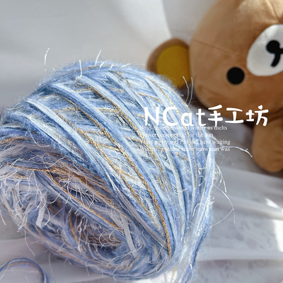 特色手混线手工钩针毛线饰品包包