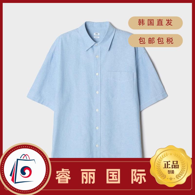 SPAO 夏季宽松透气短袖牛津衬衫男女通用休闲上衣 2606438241