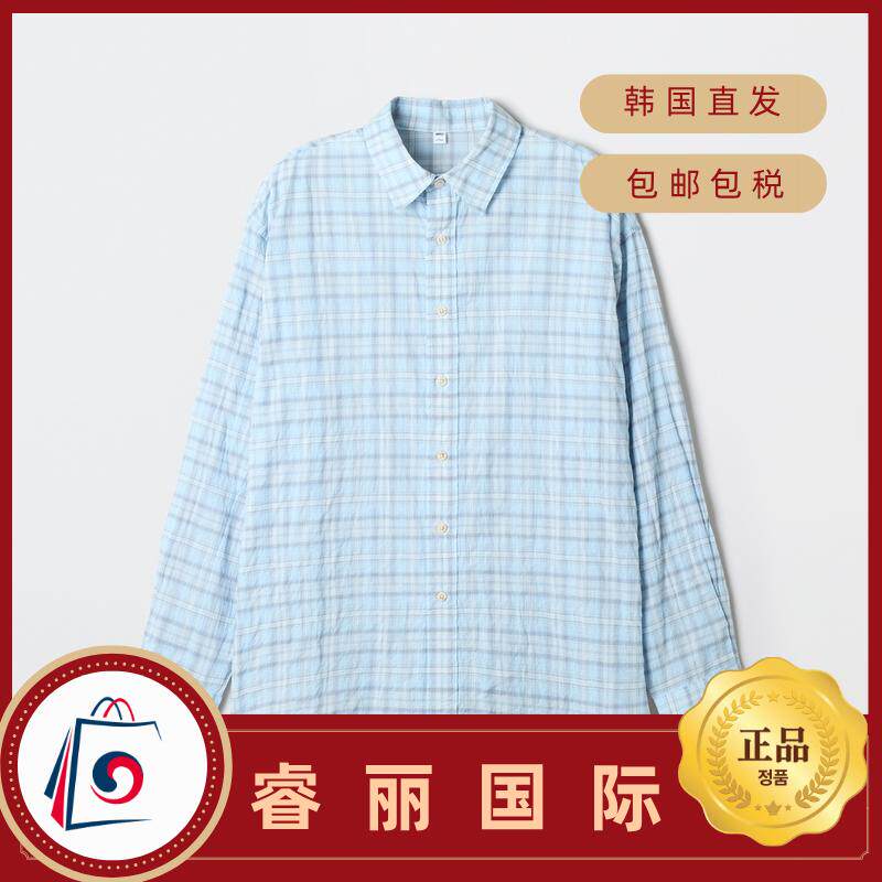 【韩国直邮】SPAO 宽松格纹衬衫男士时尚休闲款式 2603321143