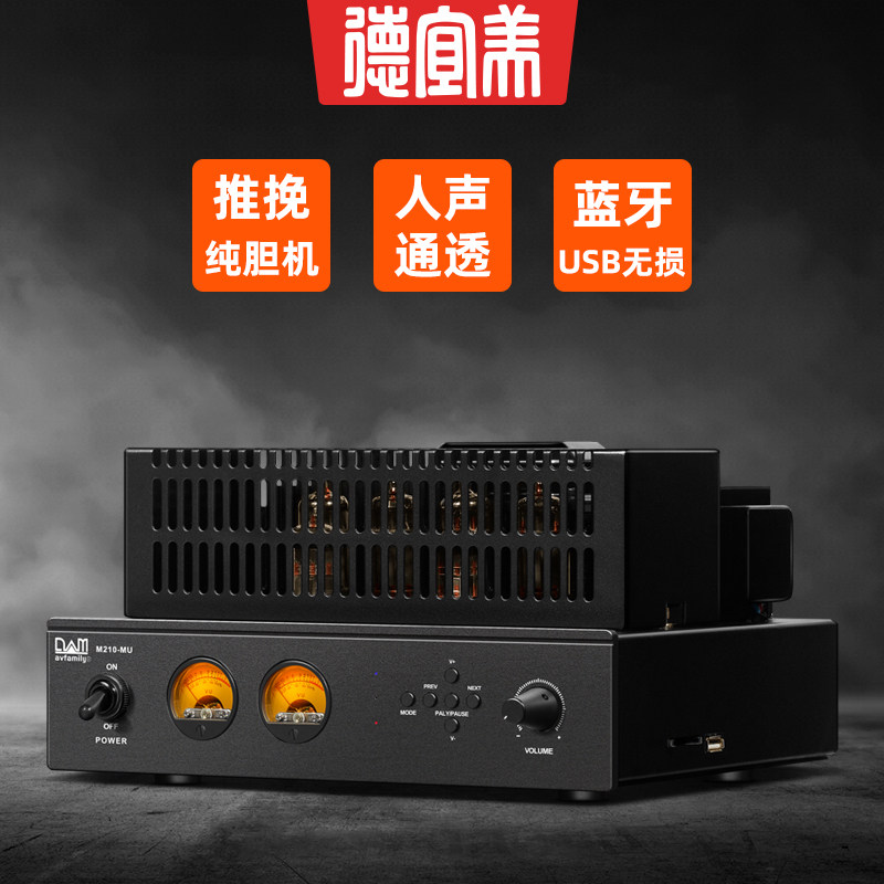 发烧级电子管纯胆机HIFI胆机功放U盘SD插卡大功率蓝牙功放机家用