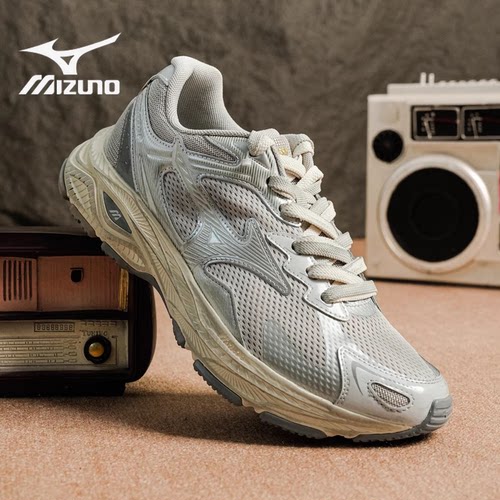 Mizuno美津浓官方正品 Racer S 复古轻便男女鞋老爹鞋耐磨跑步鞋