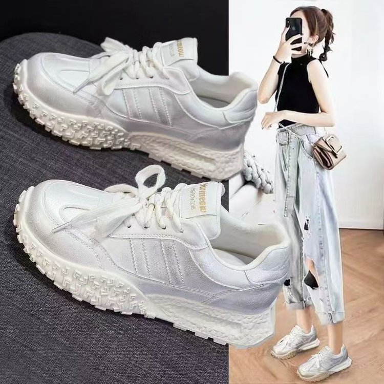 爆款厚底老爹鞋女2025新款秋季时尚轻便增高百搭小个子休闲运动鞋