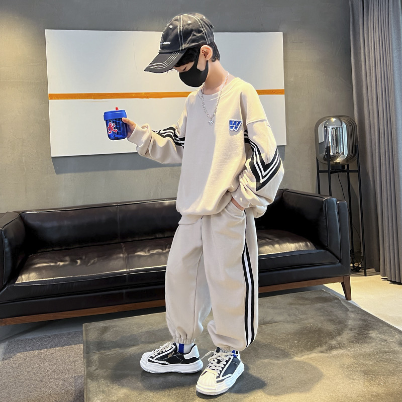 男童春秋款卫衣套装儿童秋装运动服酷帅2025新款帅气时髦炸街