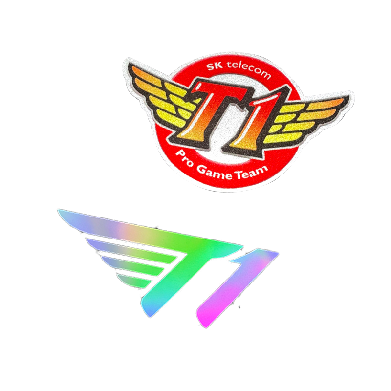 LOL总冠军贴纸t1战队标6星车贴