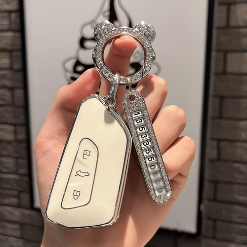 适用25 26款大众迈腾钥匙包套B9尊享版B8甄选款豪华型遥控钥匙扣