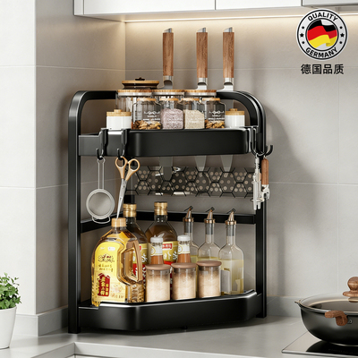 厨房多功能刀筷置物架转角调料架