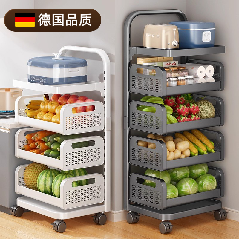 德国果蔬小推车厨房多功能置物架