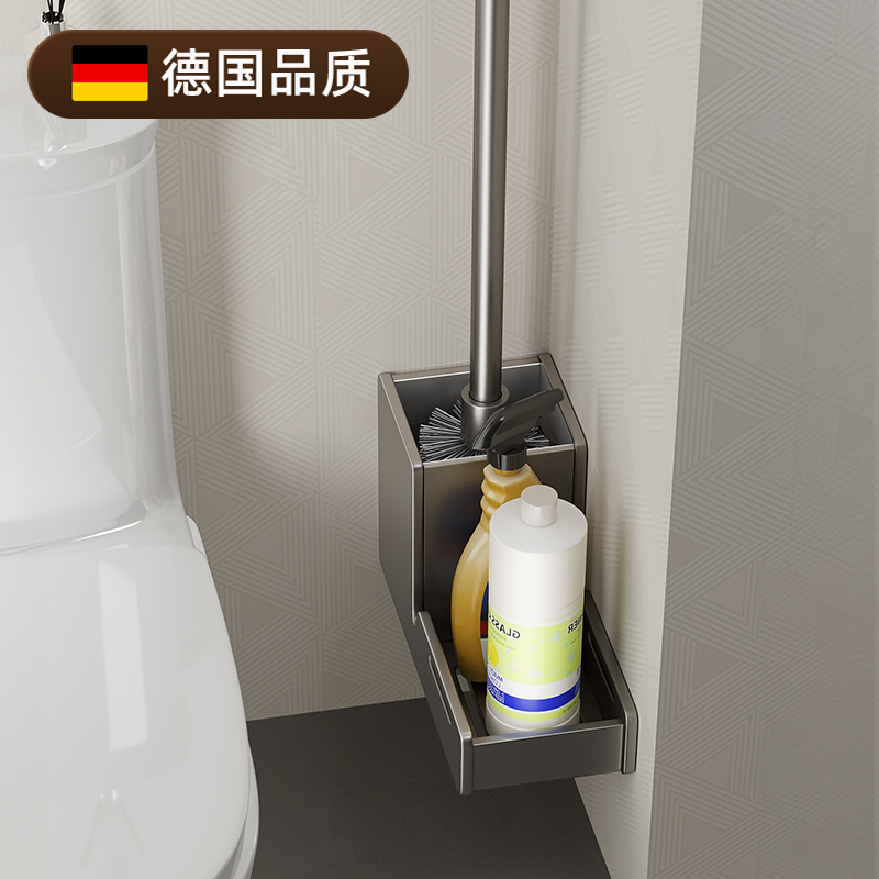 家用马桶刷神器浴室坐便器清洁洗蹲坑免打孔厕所刷子卫生间置物架