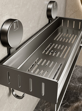 吸盘浴室置物架卫生间收纳架免打孔洗漱台壁挂式洗手间挂墙上厕所