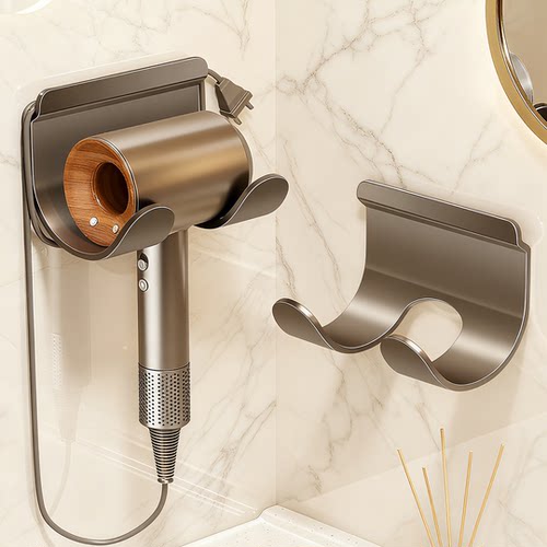 304不锈钢吹风机免打孔置物架戴森徕芬吹风机支架2025新款收纳架