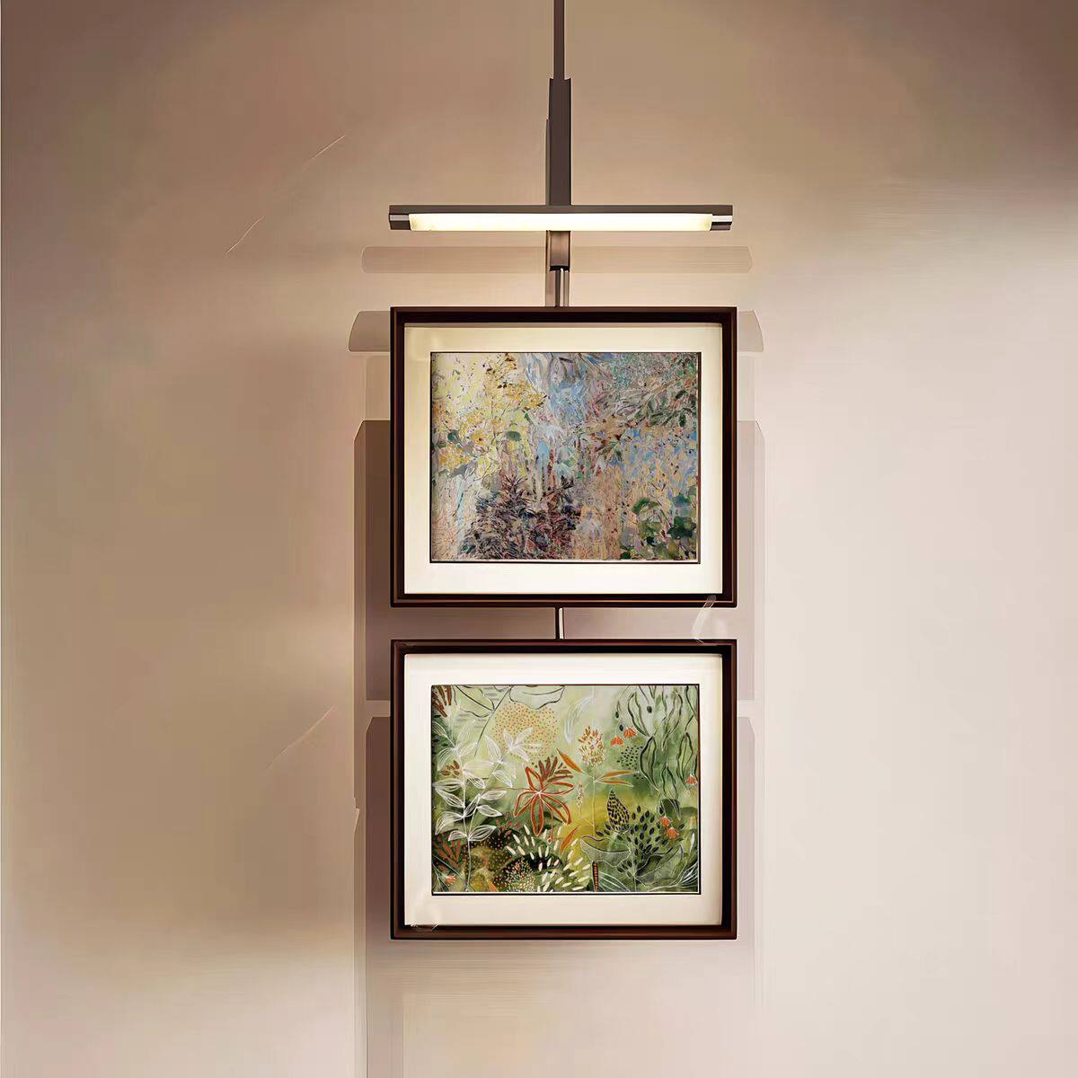 客厅玄关装饰画金属杆挂画餐厅沙发背景墙轻奢高级感壁画2026新款