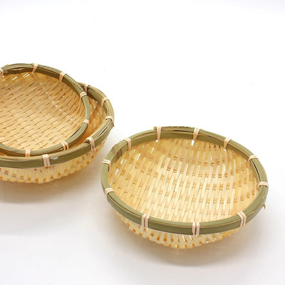 小竹篓竹编小筐纯手工迷你竹篮果盘竹编筐糕点零食筐盘小果盘