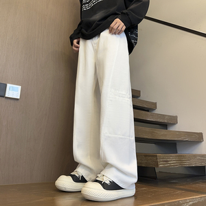 2025秋冬新款小众设计工装牛仔长裤男女同款XZ503K834P55控78图片
