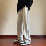 现货！抖音品质重磅华棉三条杠直筒休闲裤XZ503K5016特P50控78，男装休闲裤，星座503-1