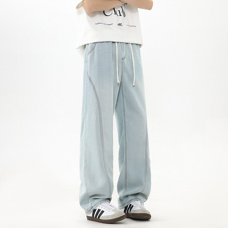 斜切冰丝牛仔裤高品质XZ503-K849P45控68,男装牛仔裤,星座503-1