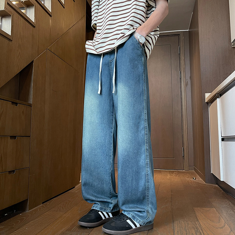 现货5000+宽松直筒莱赛尔冰丝牛仔裤报告XZ503K855特P40控78,男装牛仔裤,星座503-1