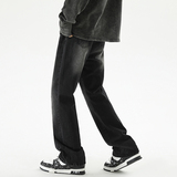 春秋季直筒男女款水洗纯色微喇牛仔裤XZ503-1K820P55控78，男装牛仔裤，星座503-1