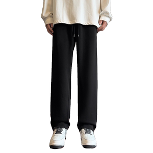 秋冬新款三条杠重磅华棉直筒潮流休闲裤XZ503-1K5016P60控88图片