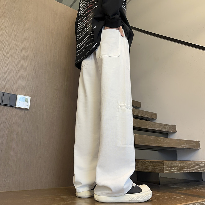 2025秋冬新款小众设计工装牛仔长裤男女同款XZ503K834P55控78,男装工装外套,星座503-1
