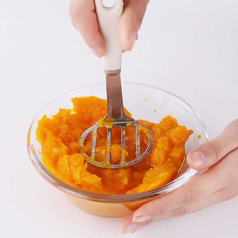 日本进口压土豆泥器压泥器捣碎器水果泥婴儿辅食制作模具厨房工具