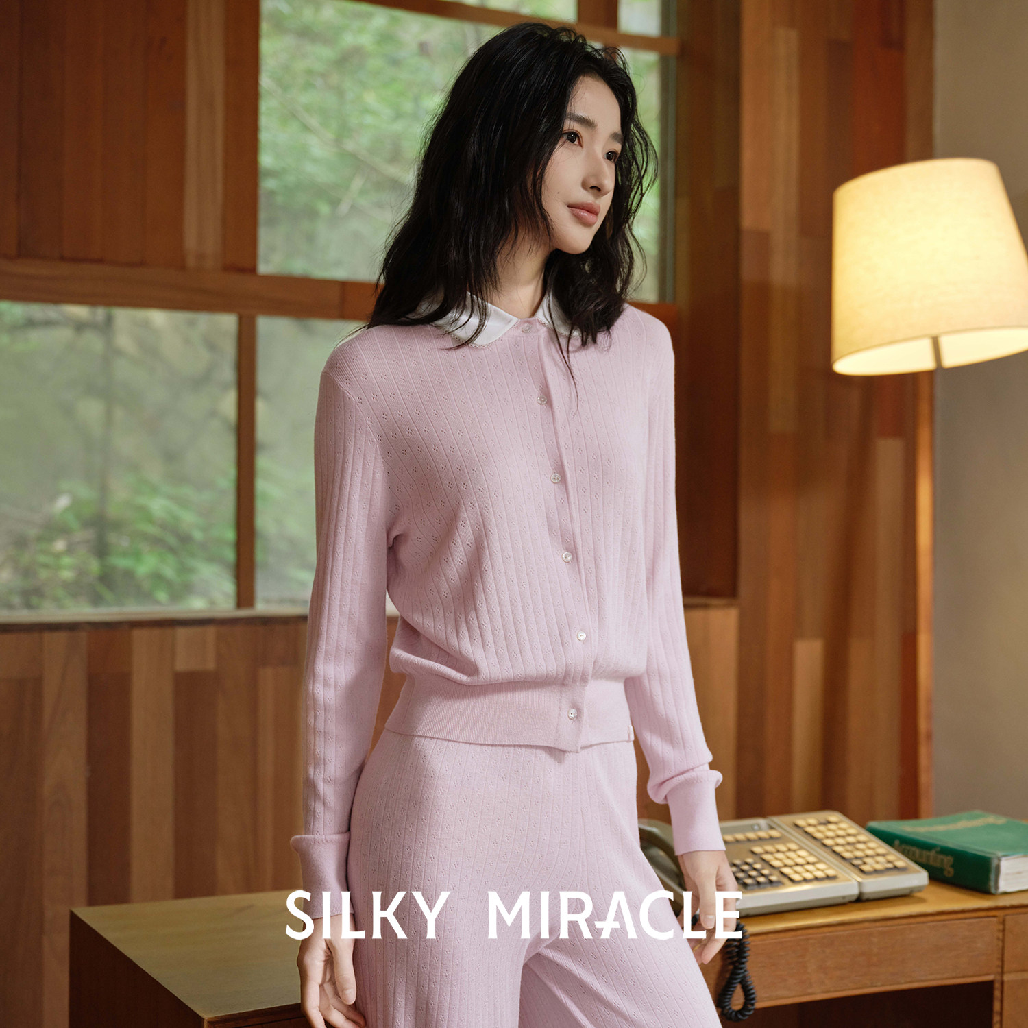 SILKY MIRACLE羊绒针织睡衣套装CloudKnit桑蚕丝开衫家居服可外穿