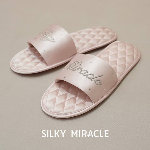 7折SILKY MIRACLE真丝拖鞋SNOWFALL清凉室内家居鞋静音情侣