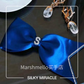 MIRACLE真丝镶钻FLAME水晶蝴蝶结发夹装 SILKY 饰女士发饰 7折