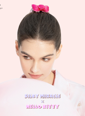 SILKY MIRACLEx HelloKitty真丝发圈联名头花少女发饰礼盒高级