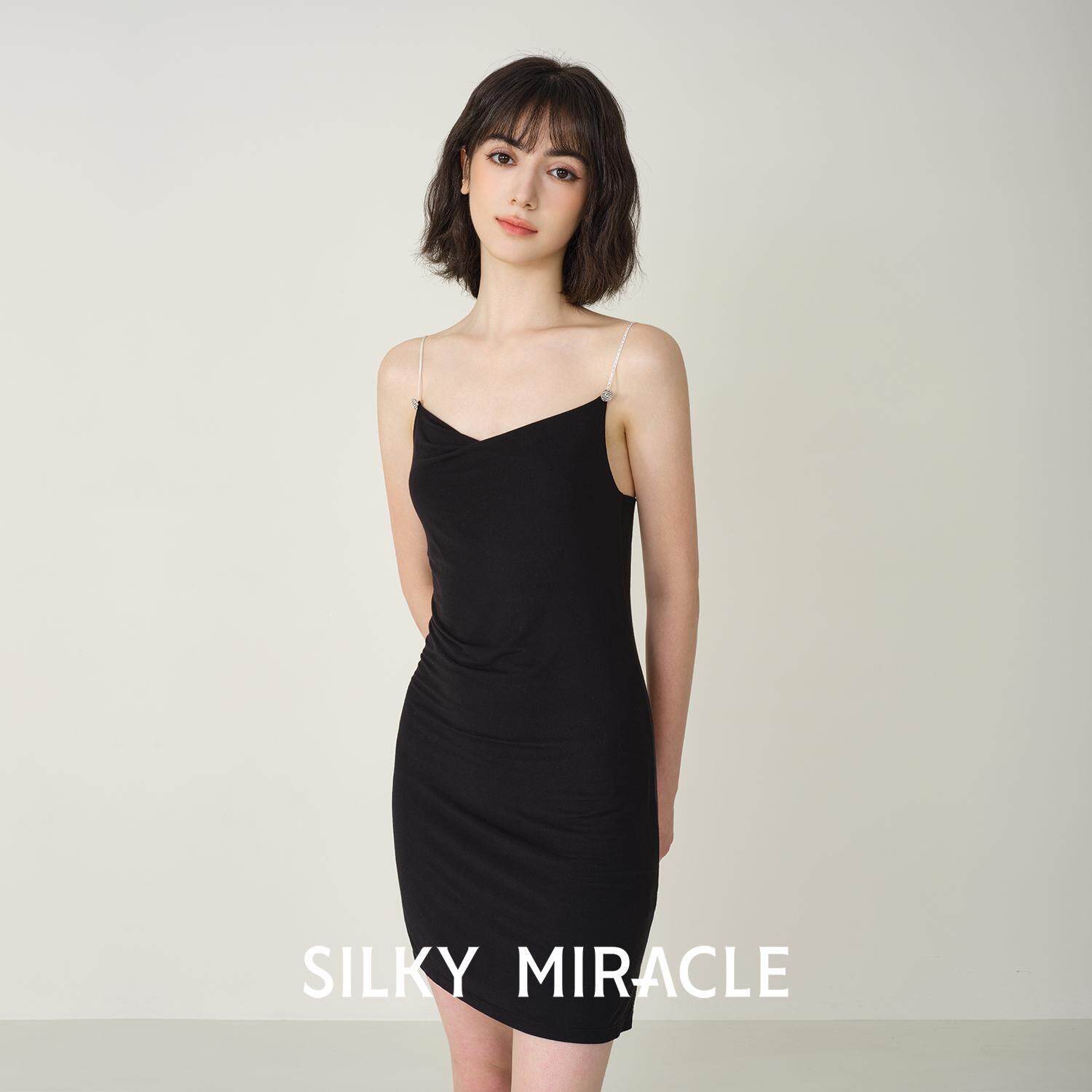 SILKY MIRACLE薄款睡裙ELEGANCE桑蚕丝莫代尔吊带性感短裙女