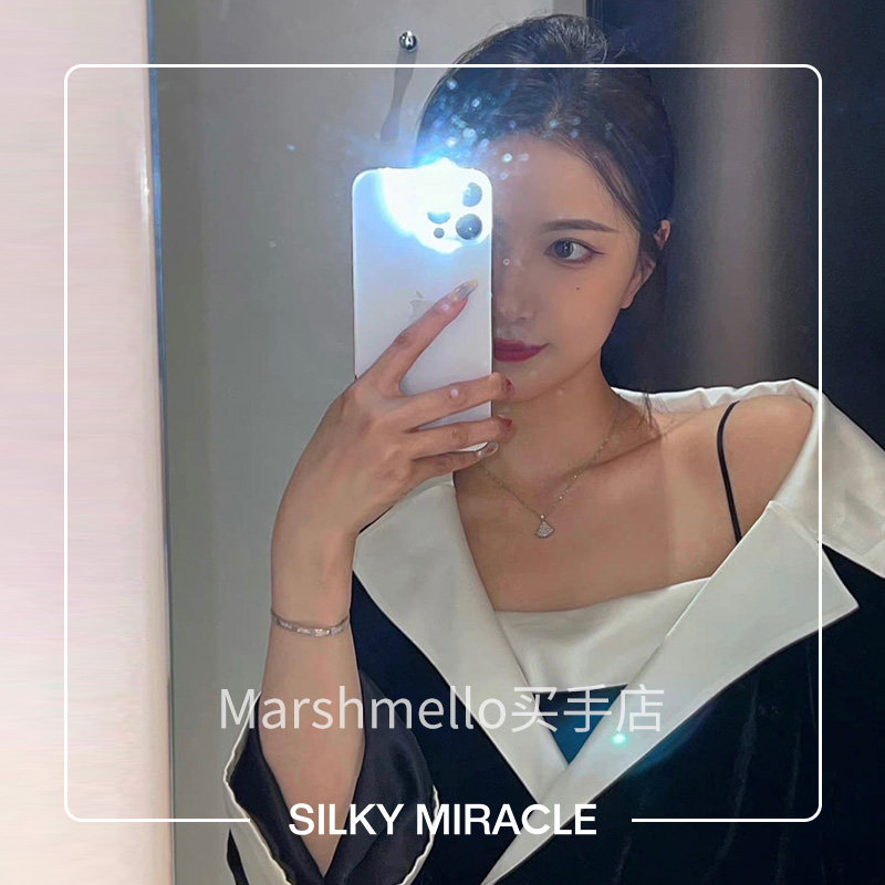 [6折]SILKY MIRACLE LADY-S丝绒睡袍翻领真丝系带桑蚕丝家居服