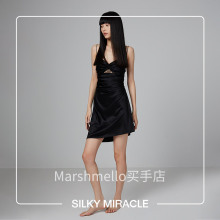 MIRACLE真丝蕾丝褶皱水晶吊带睡裙Miracle SILKY 高级感 Suite新款