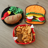 狗狗闻嗅垫藏食玩具猫咪闻嗅垫益智漏食宠物玩具小狗自嗨解闷神器